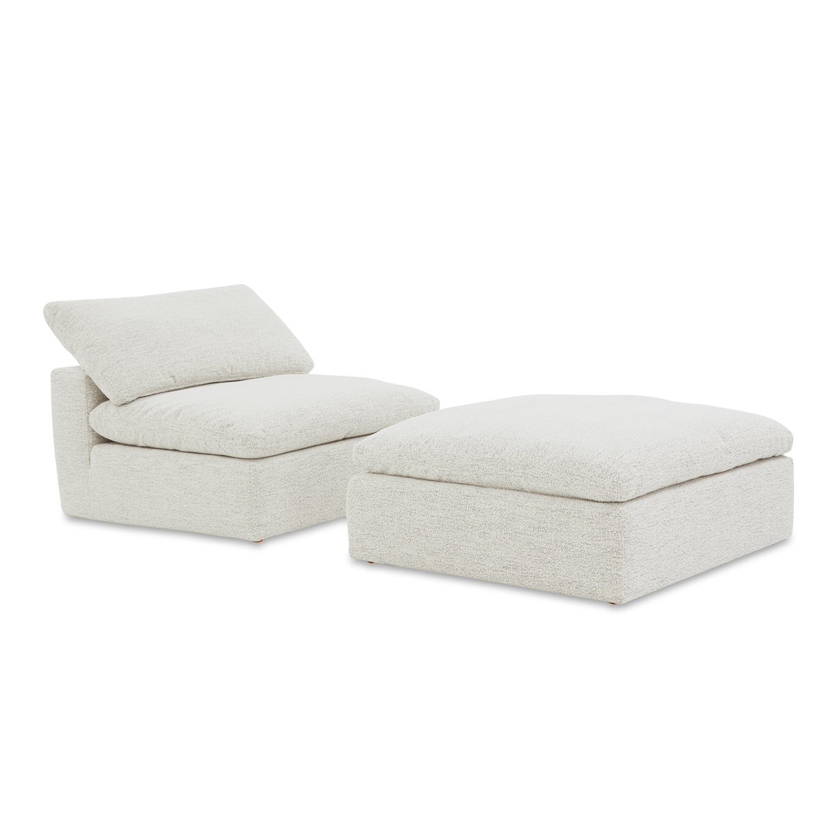 Clay Slipper Chair Coastside Sand, Accent Chair by Moe's Home, 44.5" width x 32.7" height x 44.5" depth View 7