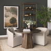Jovani 48' Round Pedestal Dining Table | Modern | Dark Brown Wood | Seats 4, by Mercana, 48" length x 48" width x 30" height thumbnail 3