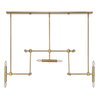 Cadre 14 Light Modern Linear Pendant, by Uttermost, 46" width x 19" height x 8" depth thumbnail 6