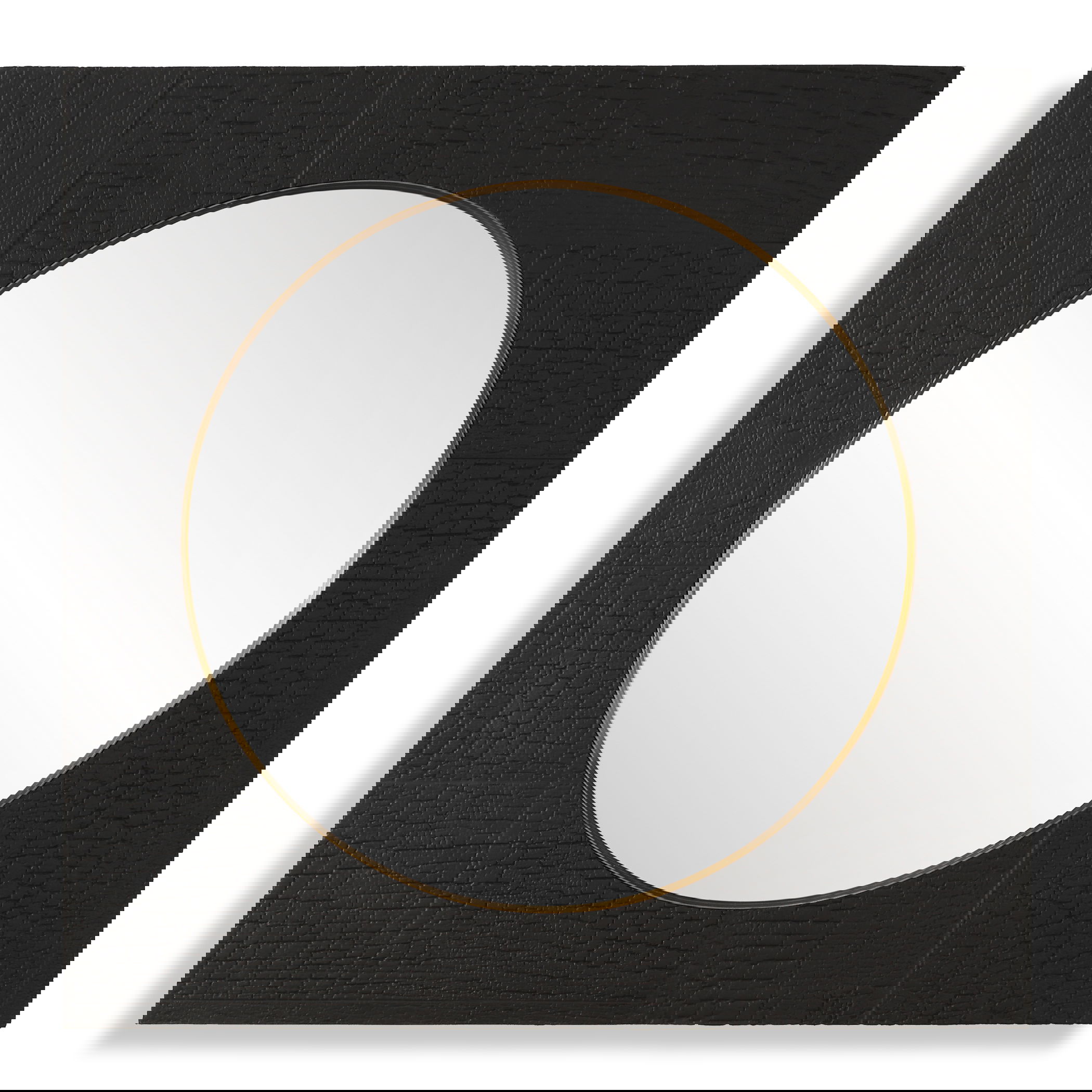 Ember Black Square Mirror large image 