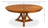 Casual Jupe Dining Table,Tobacco Brn,Lg thumbnail 12