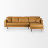 D'Arcy 111'L x 70'D x 33'H Tan Leather Right Chaise Sectional thumbnail 3