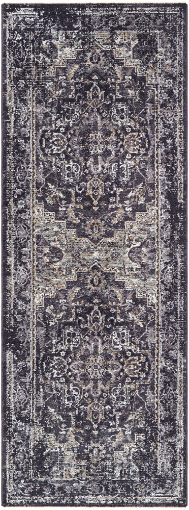 Gakko Machine Woven Rug, by Surya, 7'2.61" length x 2'7.5" width