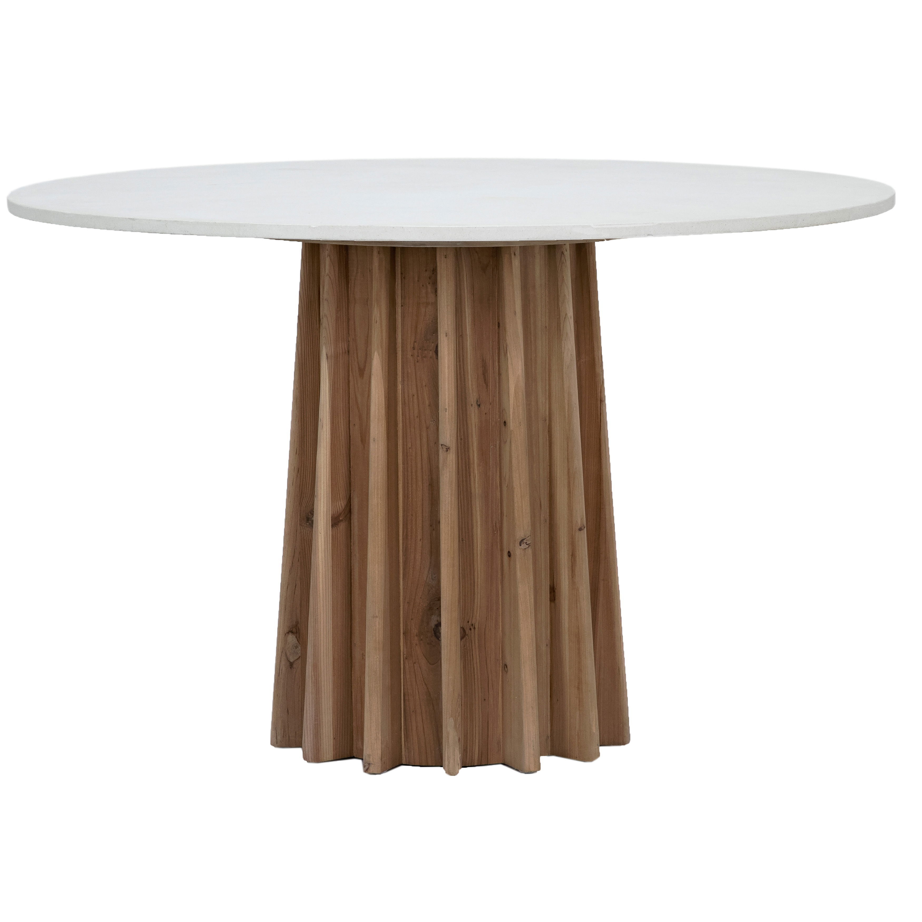 Adonis Dining Table, by Dovetail, 47" width x 30" height x 47" depth View 1
