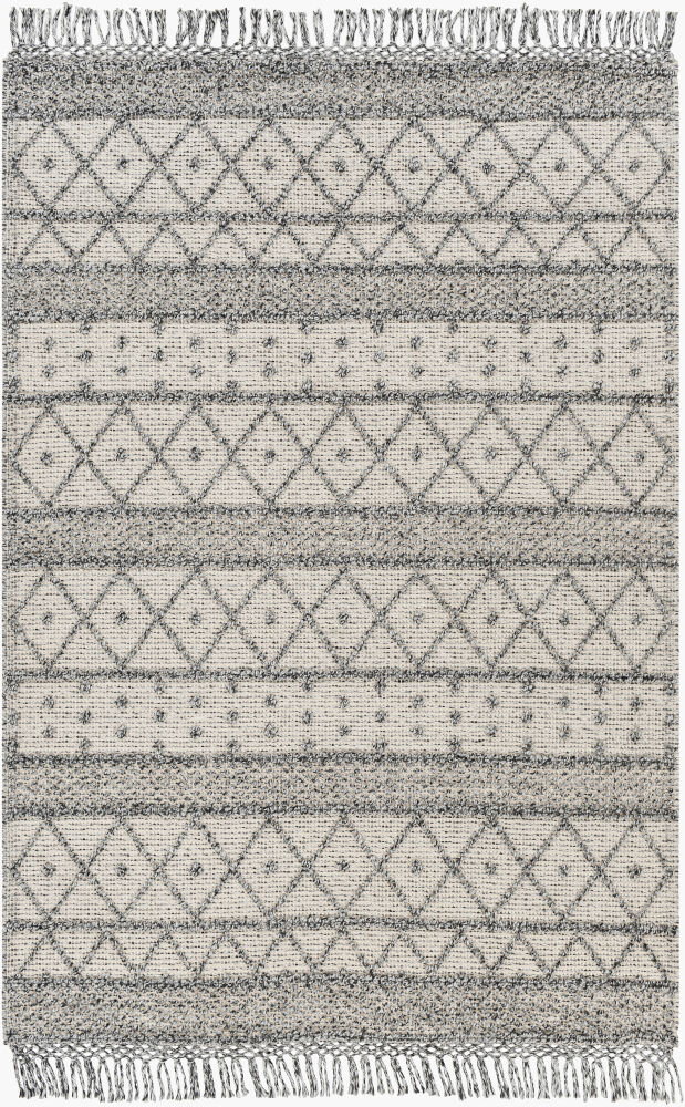 Fleur Handmade Rug, by Surya, 1'6" length x 1'6" width