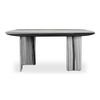 Celia Oval Dining Table Panda Marble thumbnail 0