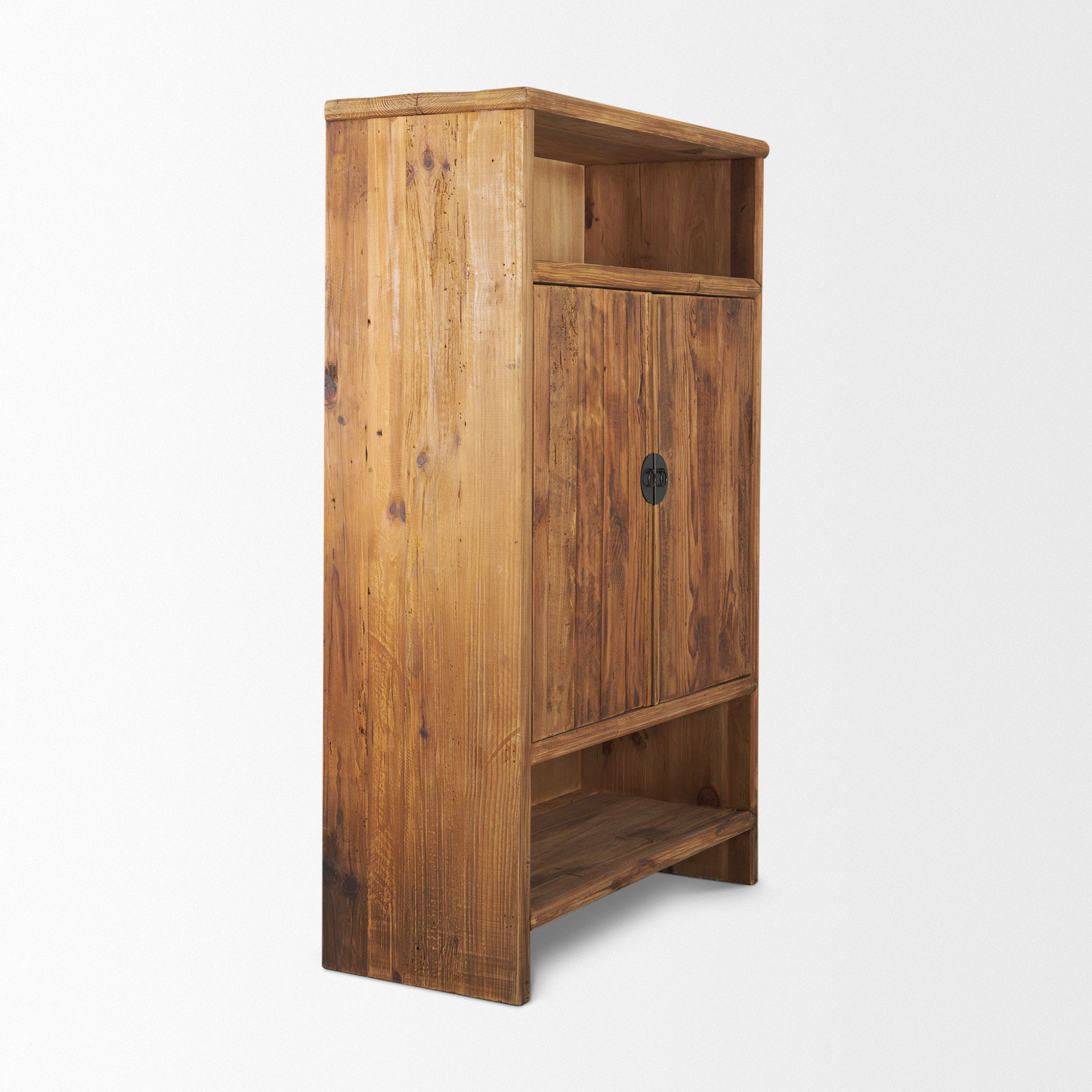 Wayde Curio Cabinet Recycled Pine, Cabinets & Sideboard by Mercana, 39.25" length x 17.5" width x 63" height View 7