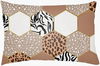 Animal Hexigon Lumbar Pillow, Decorative Pillow by Surya, 14" length x 22" width thumbnail