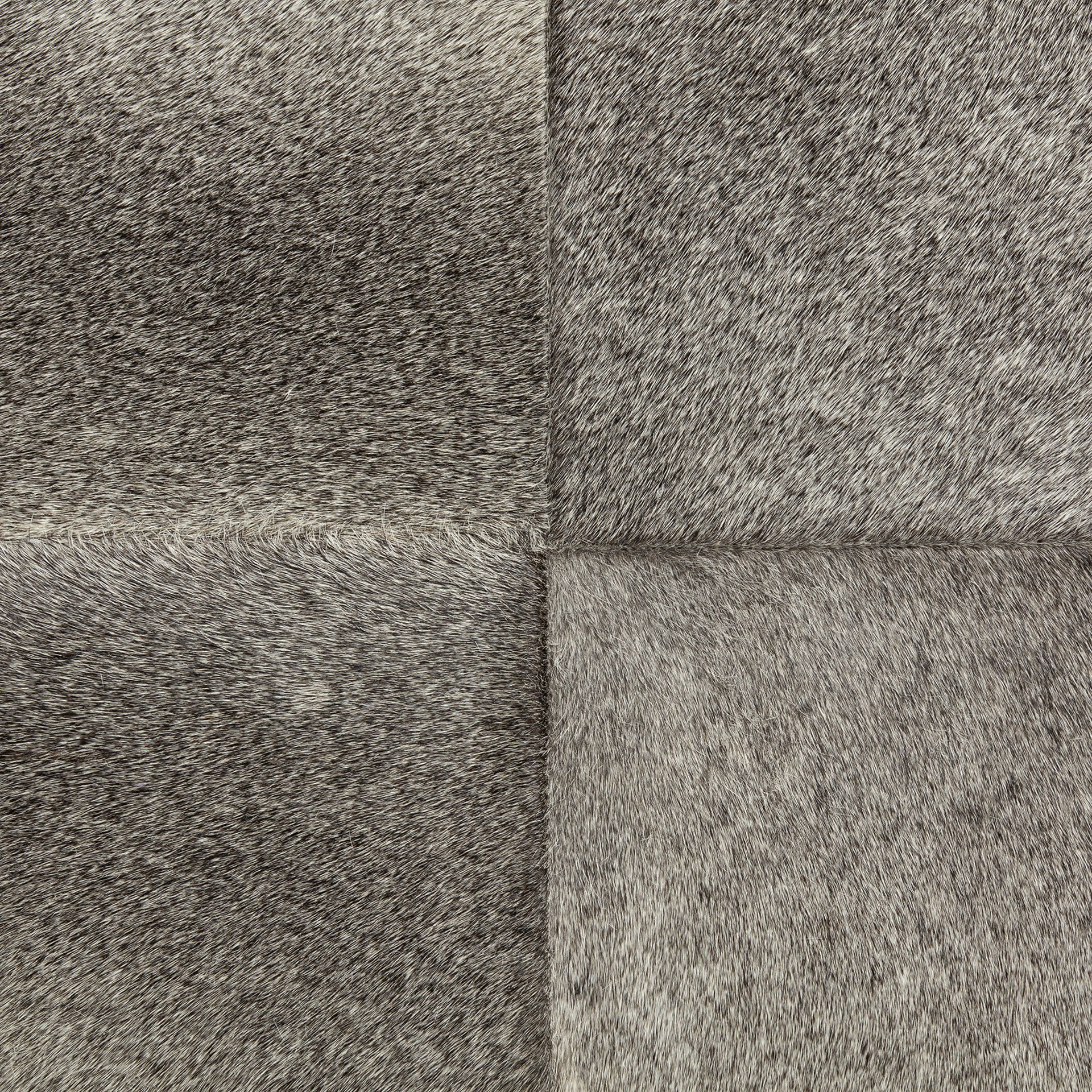 Zahavi I 23'H grey-toned hair-on-hide ottoman large image 