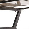 Vince 51L x 18W Black Metal with Gold Accents 3 Drawer Office Desk, by Mercana, 51.18" length x 18.31" width x 31.1" height thumbnail 11