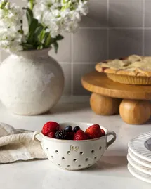 Online Designer Kitchen Glazed Berry Colander