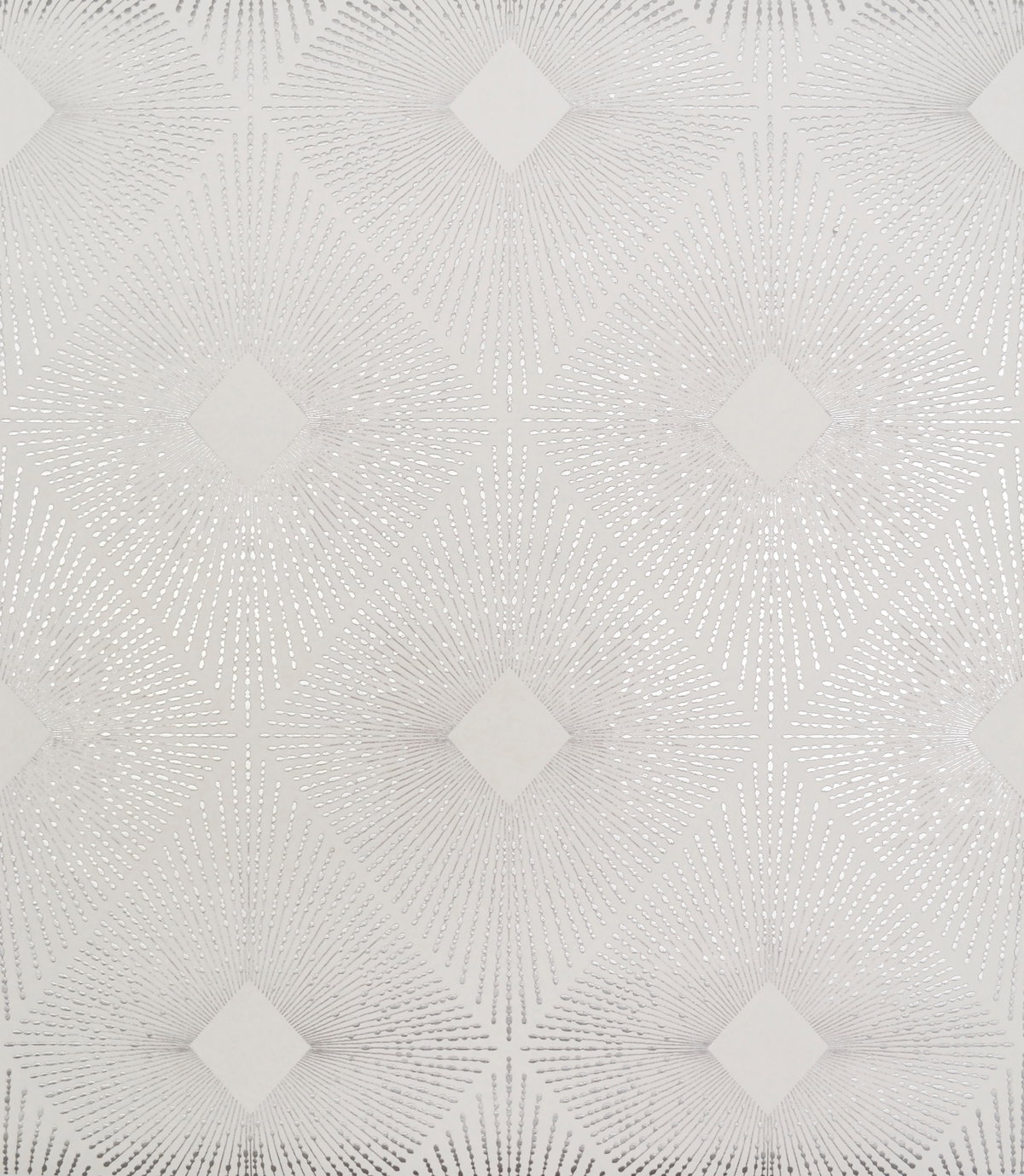 Harlowe White & Silver Wallpaper, by York Wall, 32'9.6" length x 1'8.8" width x 0.02" depth