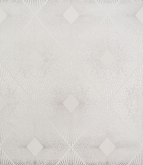 Harlowe White & Silver Wallpaper