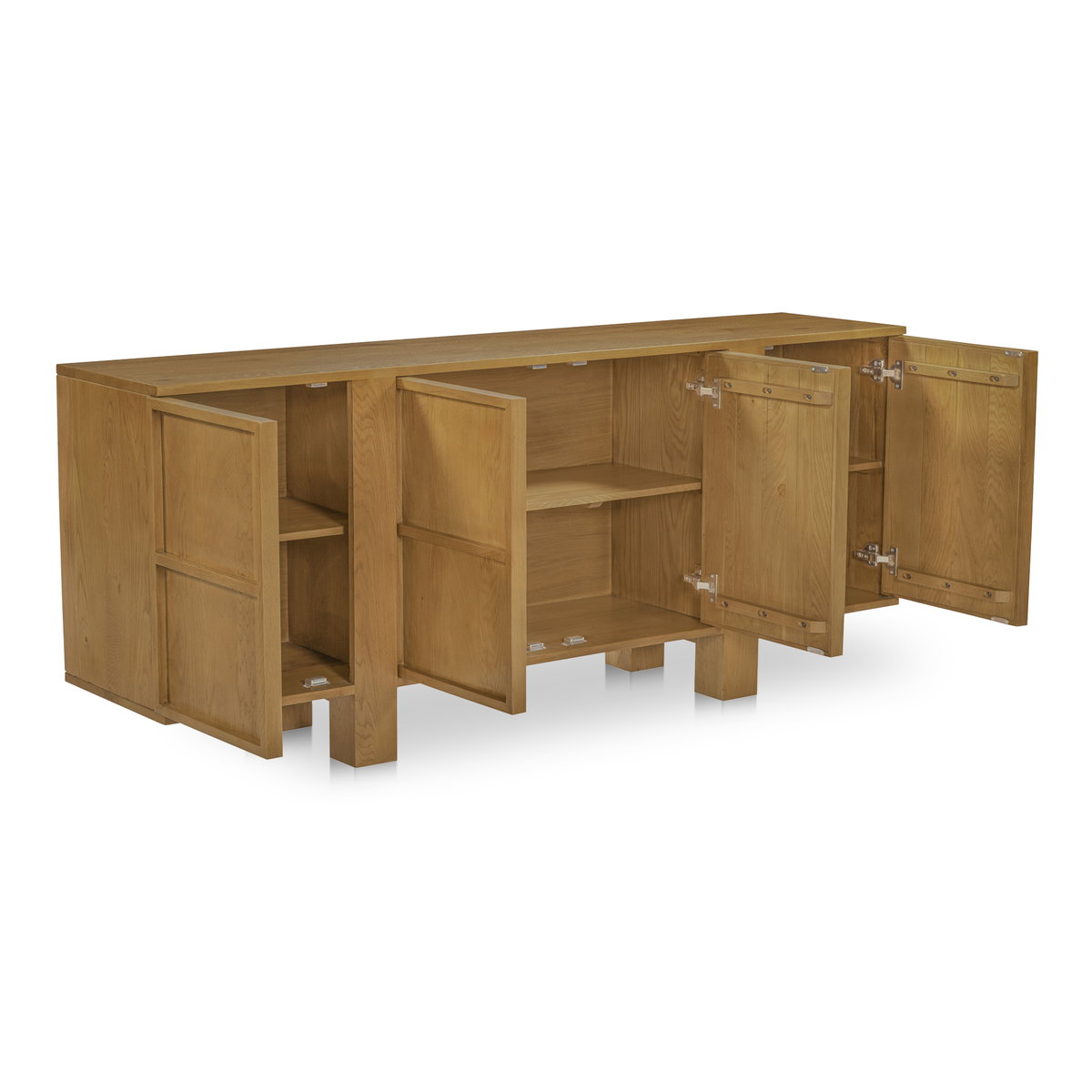 Henley Sideboard Brown, Cabinets & Sideboard by Moe's Home, 74" width x 31" height x 17" depth View 2