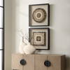 Intertwine Knit Paper Shadow Box Set/2, Art by Uttermost, 23.62" width x 23.62" height x 2" depth thumbnail 2