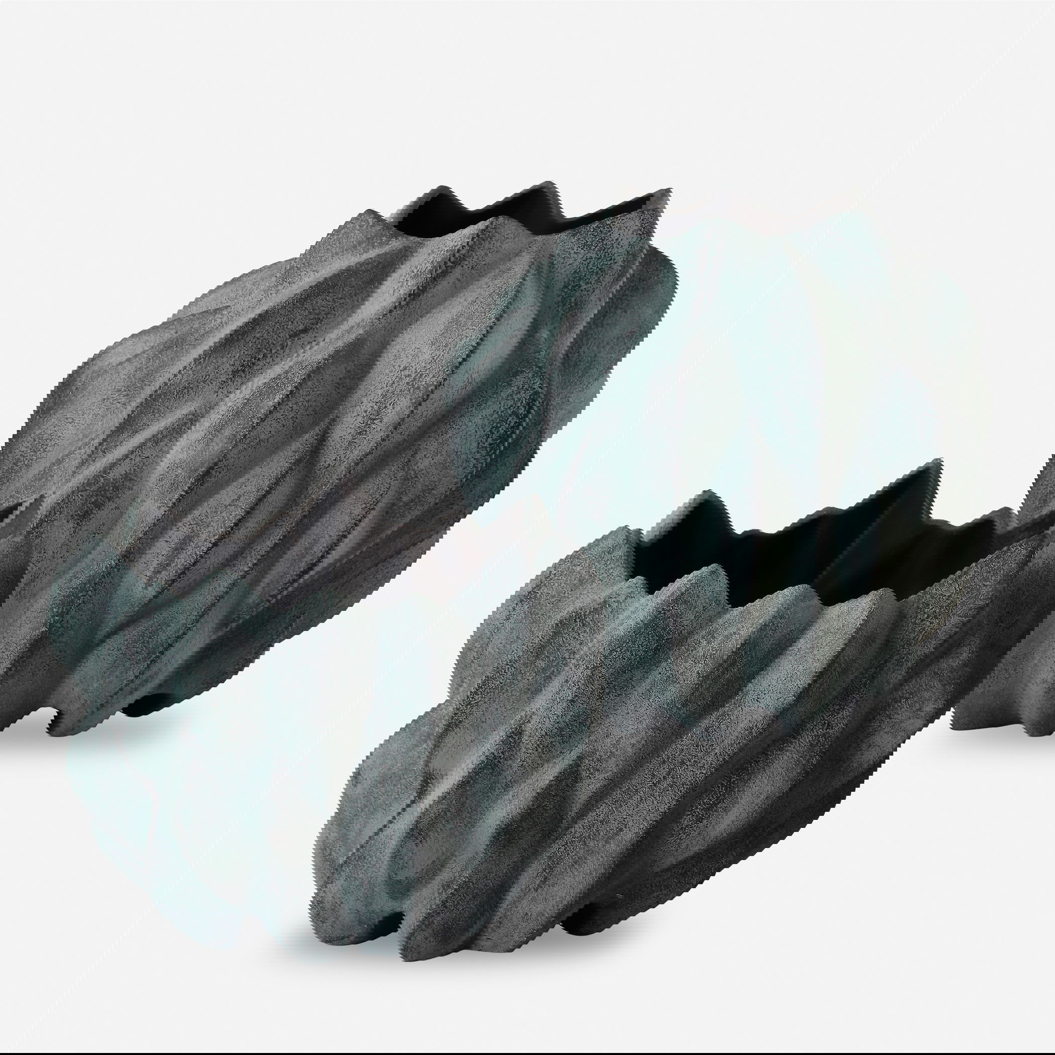 Verdant Bronze Vases Set/2, Decorative by Uttermost, 10" width x 9.5" height x 10" depth View 1