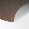 Shima Round Dark Brown Wood with Arched Legs Coffee Table thumbnail 9