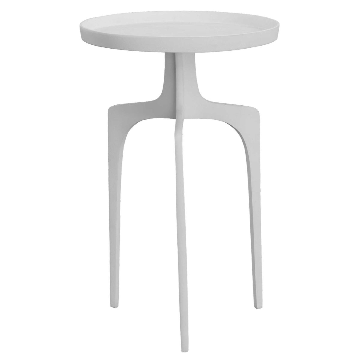 Kenna White Accent Table, Side & End Table by Uttermost, 16" width x 25" height x 16" depth View 4