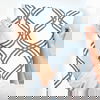 White & Navy Dante Ribbon Wallpaper thumbnail 4