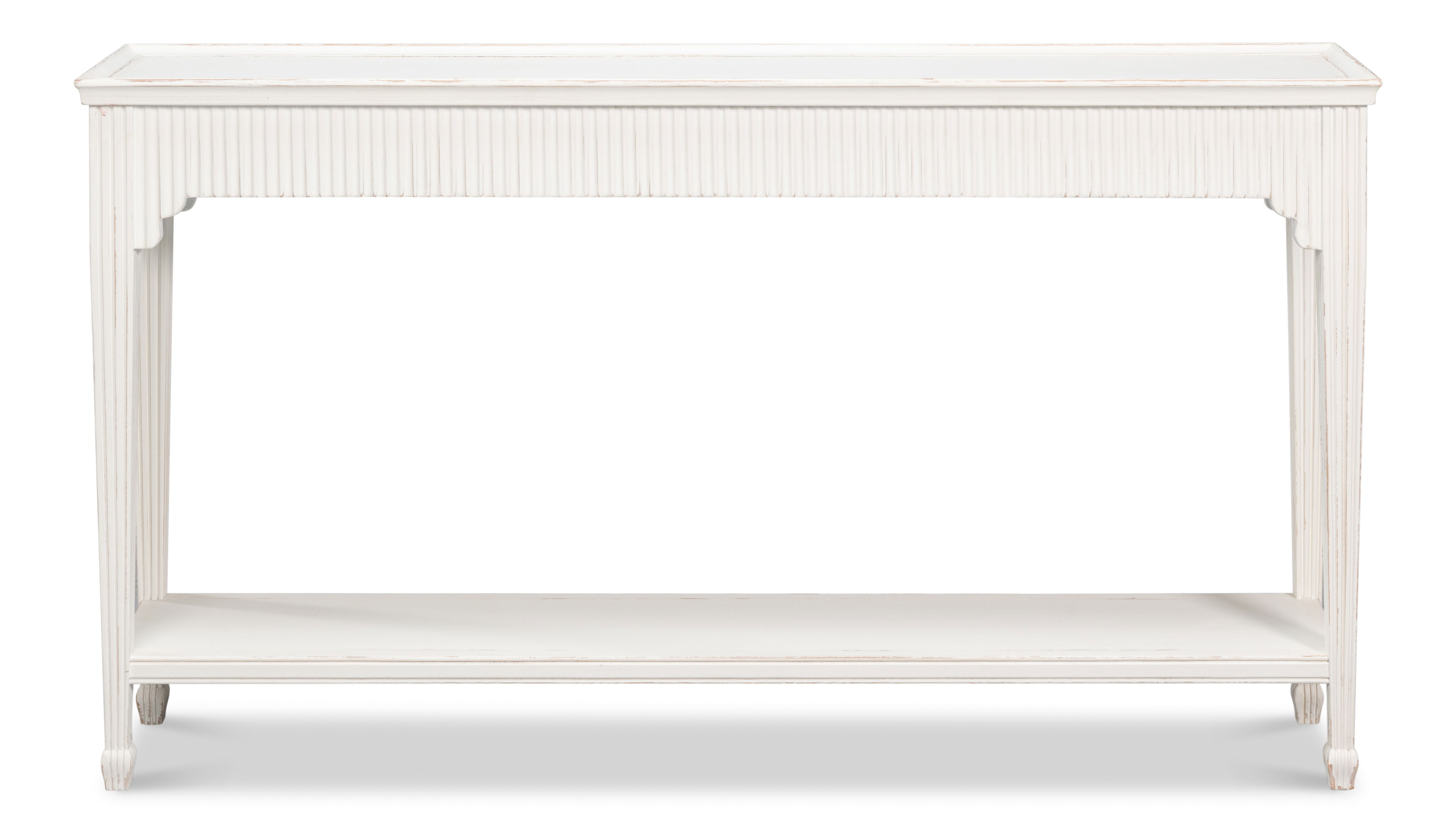 Jude Bungalow Console Table, by Sarreid, 58" length x 12" width x 32" height View 3