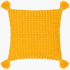 Makrome Accent Pillow Down, Decorative Pillow by Surya, 18" length x 18" width thumbnail