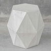 Volker White Geometric Accent Table, Furniture by Uttermost, 18" width x 18" height x 15.6" depth thumbnail 4