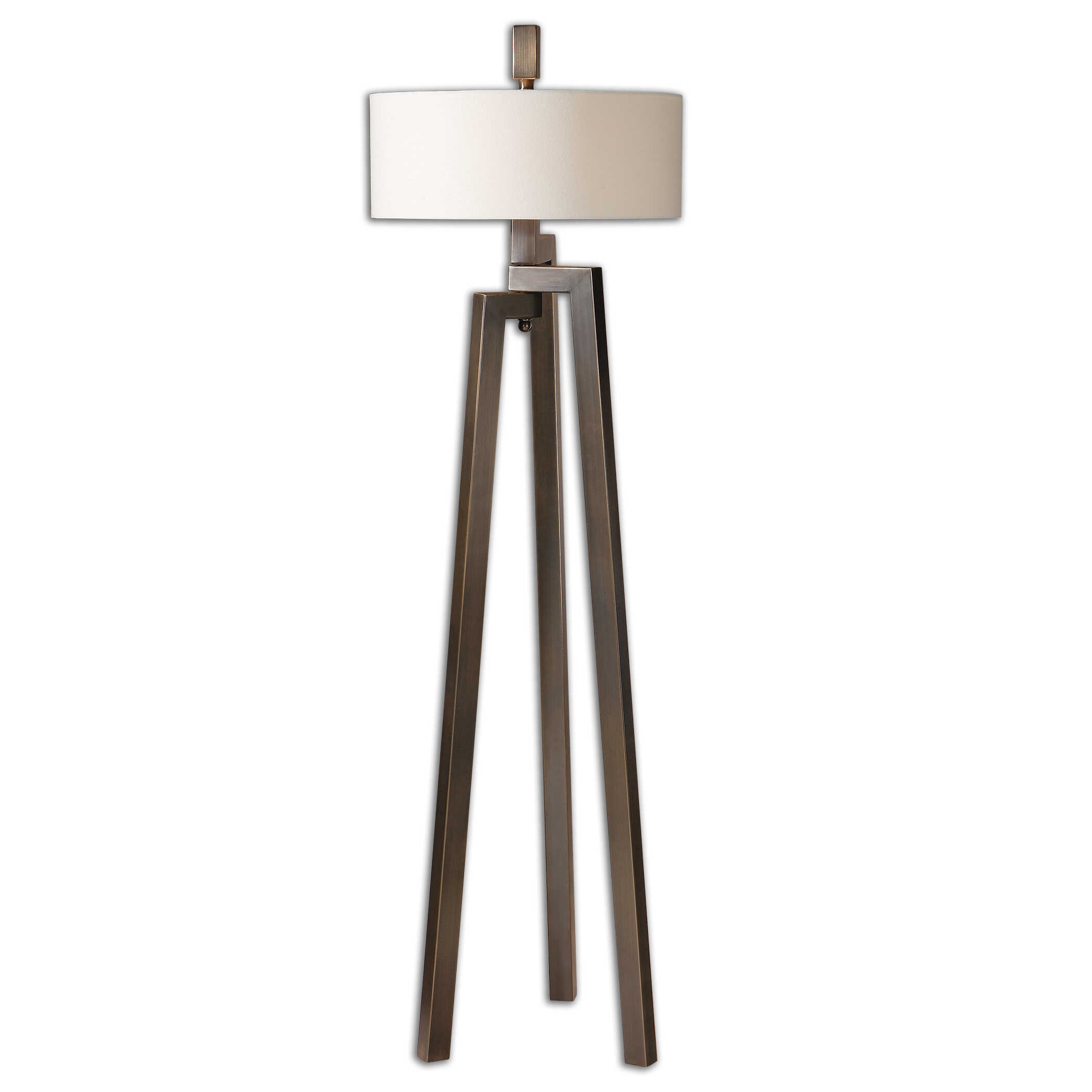 Mondovi Modern Floor Lamp, by Uttermost, 18" width x 60.5" height x 18" depth View 1