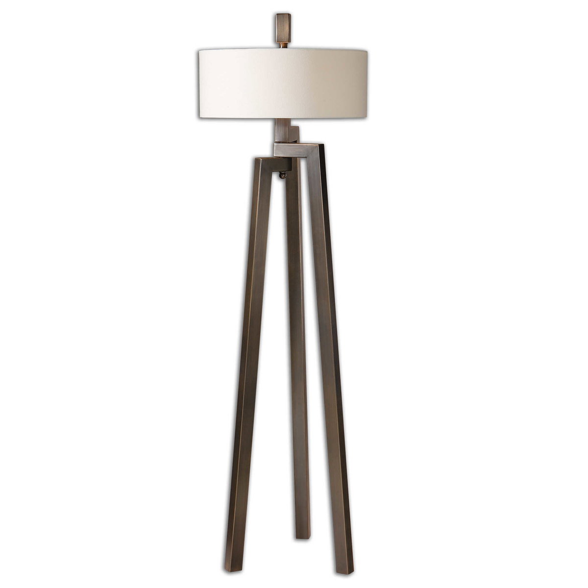 Mondovi Modern Floor Lamp, by Uttermost, 18" width x 60.5" height x 18" depth View 1