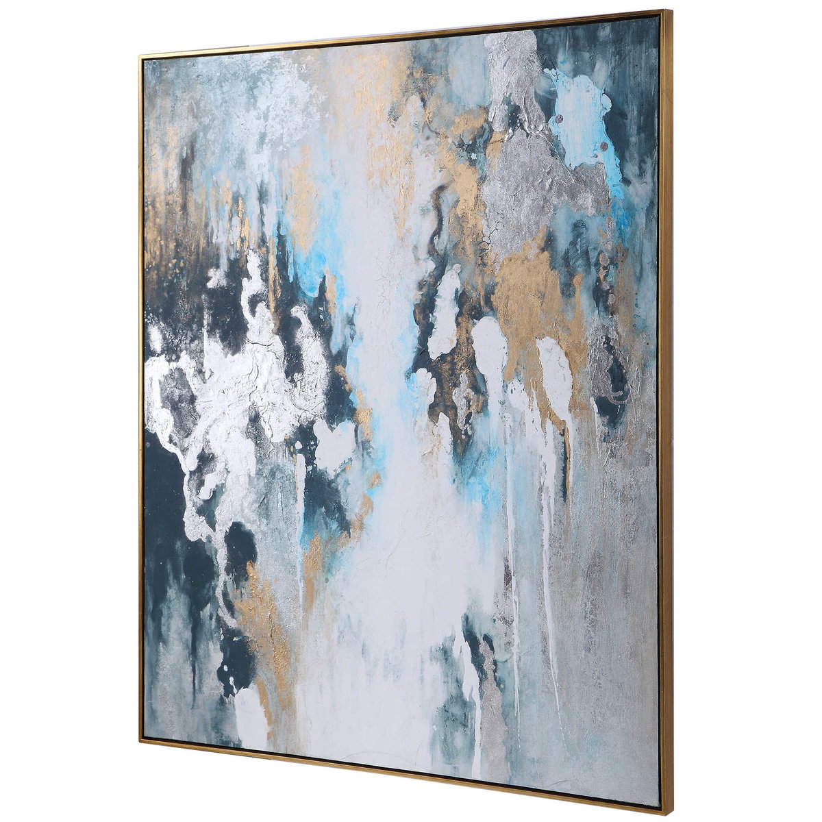 Stormy Seas Hand Painted Canvas, Art by Uttermost, 51" width x 61" height x 1.7" depth View 4