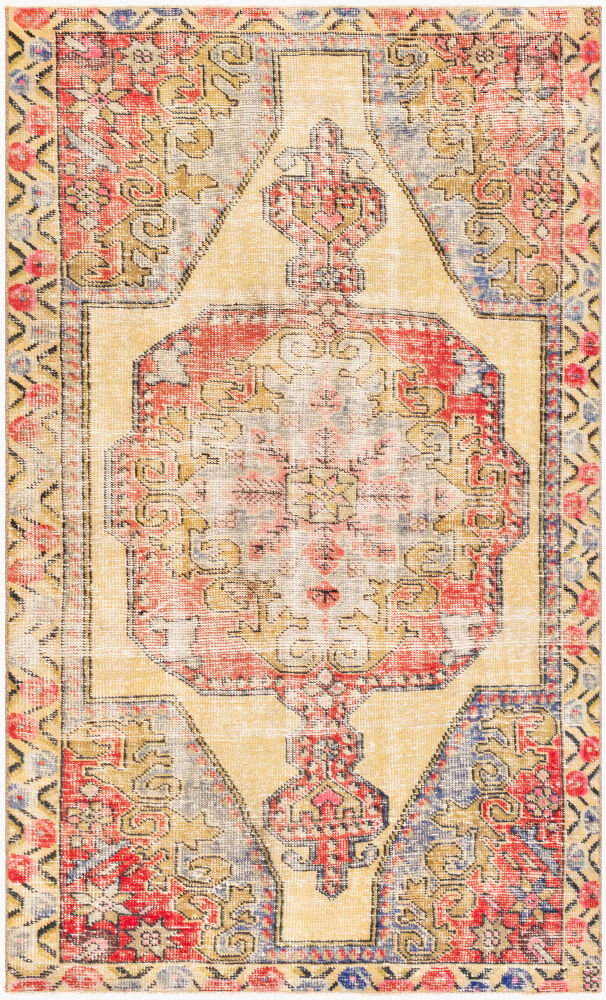 Antique One of a Kind Handmade Rug, by Surya, 7'6" length x 4'4" width