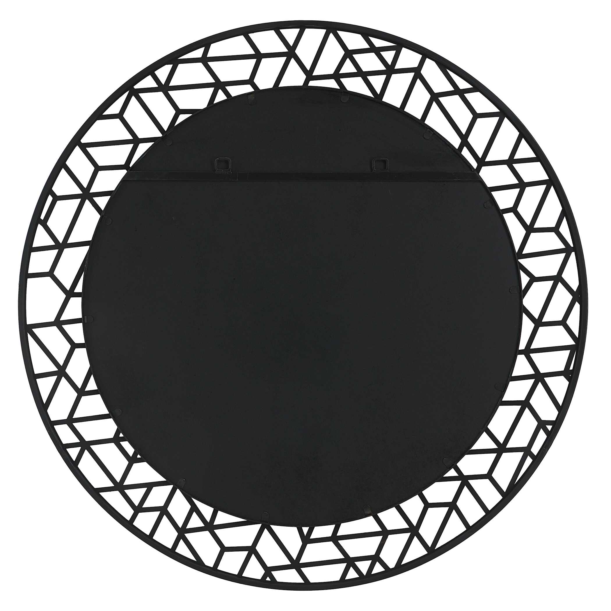Mosaic Metal Round Mirror, by Uttermost, 40" width x 40" height x 1.12" depth View 7