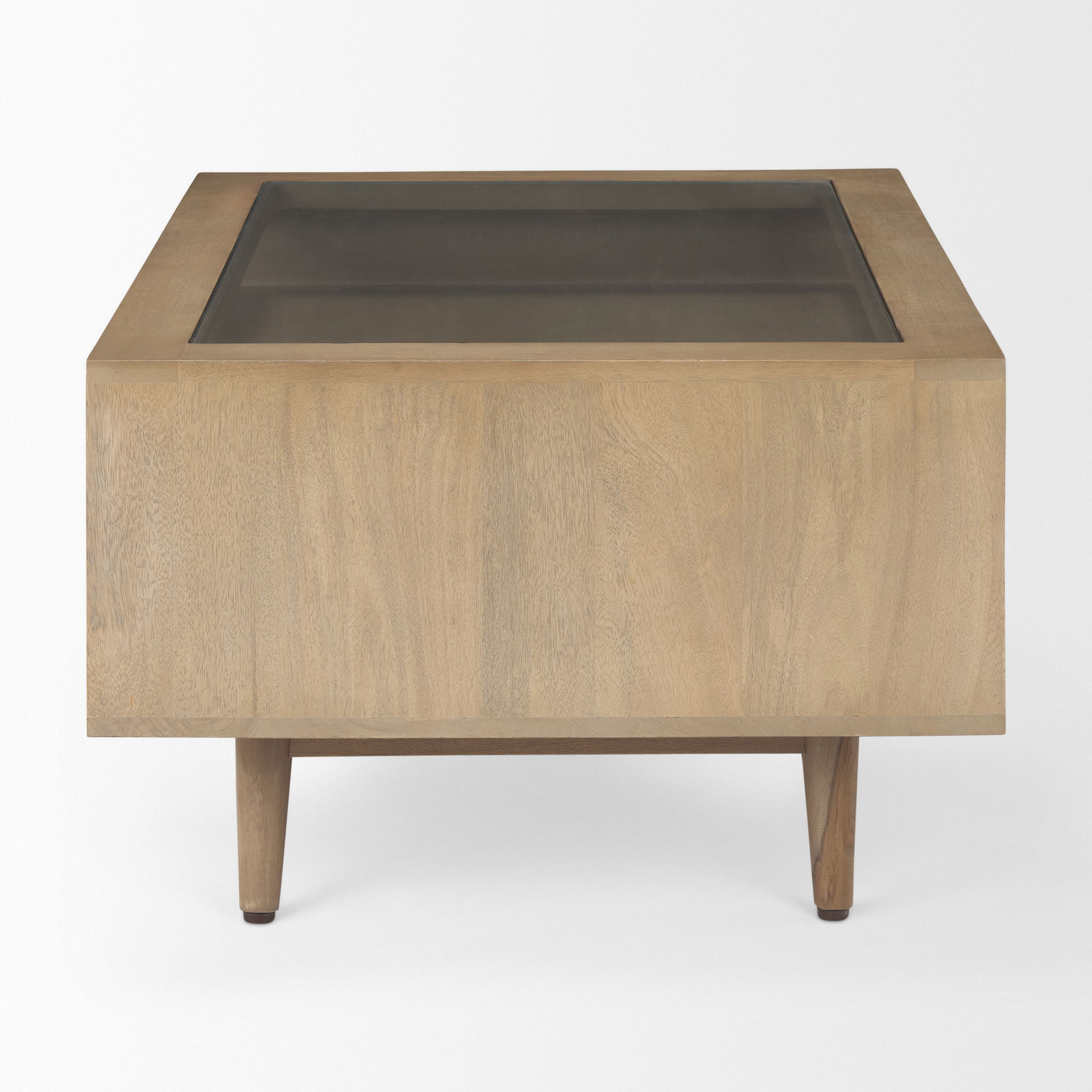 Sable   Light Brown Wood Coffee Table large image 