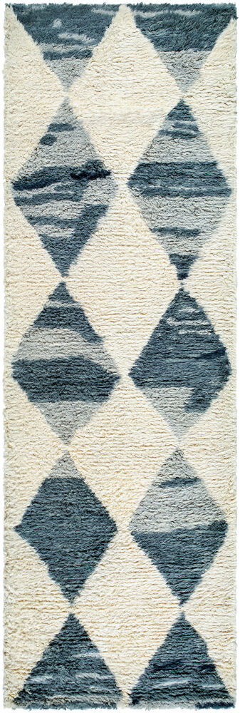 Beni Moroccan Handmade Rug, by Surya, 8' length x 2'6" width