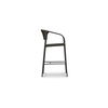 Zola Outdoor Bar Stool Dark Brown, Outdoor Chair by Moe's Home, 2' width x 3'6.6" height x 1'11" depth thumbnail 3
