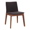 Deco Dining Chair Black- Set Of Two, by Moe's Home, 21.25" width x 30.75" height x 22" depth thumbnail 4