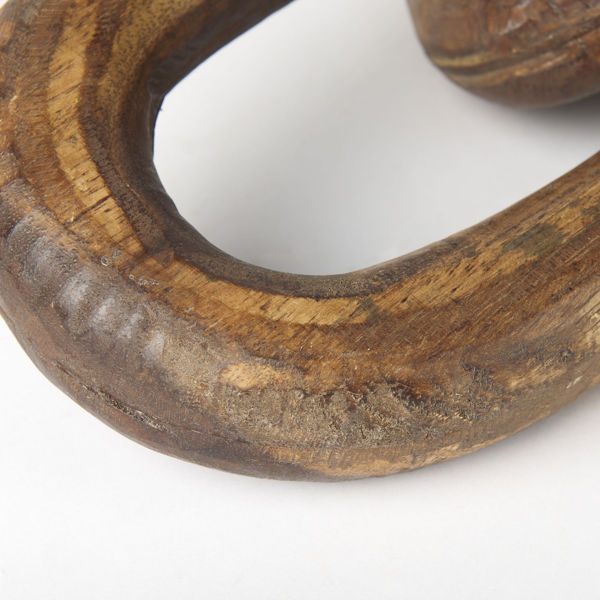 Tayla Large Medium Brown Wood Chain Link, Decorative Object by Mercana, 9.5" length x 2" width x 21" height View 10