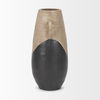 Tully Textured Matte Brown with Matte Black Ceramic Floor Vase thumbnail 4