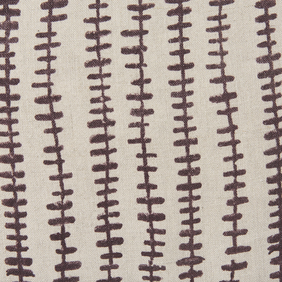 Jenna Beige with Merlot Print Linen Square Decorative Pillow Cover, by Mercana, 22" length x 22" width x 0.2" height View 7