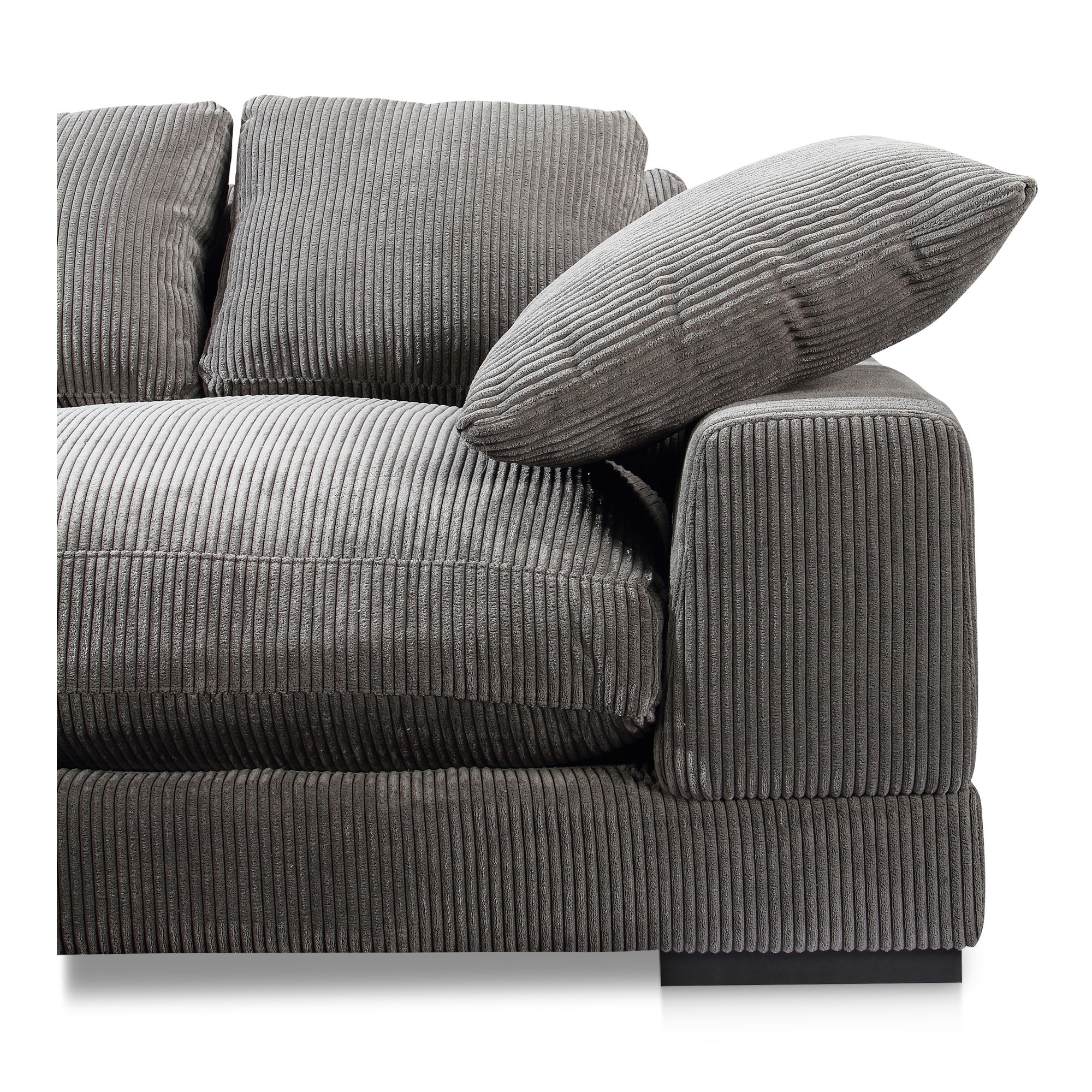 Plunge Large Sectional Charcoal large image 