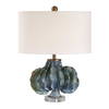 Ruffle Up Blue Green Table Lamp, by Uttermost, 18" width x 23" height x 18" depth thumbnail 4