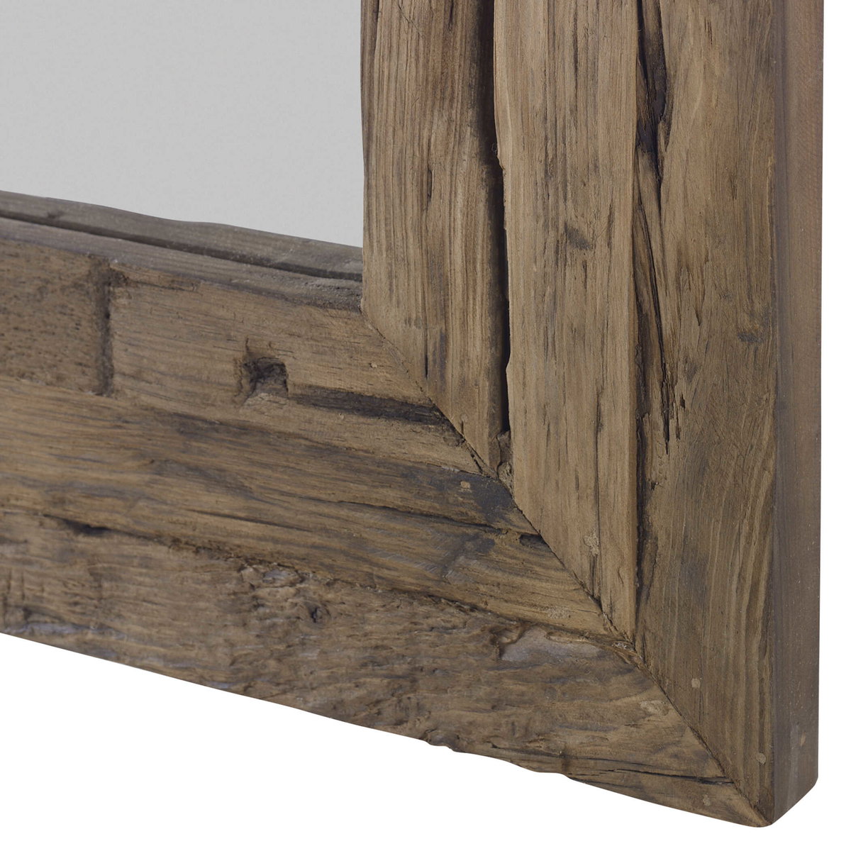 Rennick Rustic Wood Mirror, by Uttermost, 3' width x 4' height x 1.5" depth View 6