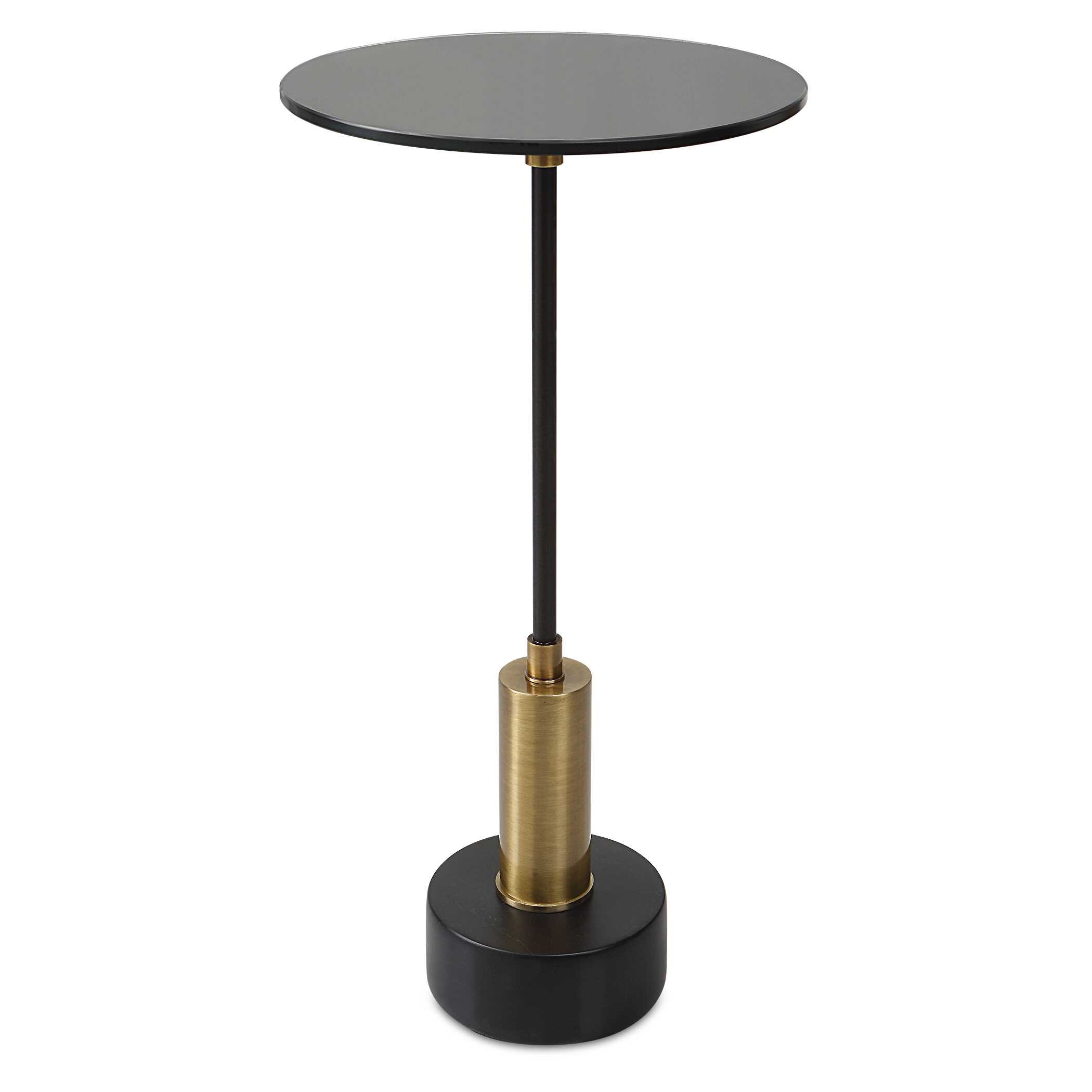 Spector Modern Accent Table, Furniture by Uttermost, 11.75" width x 23.75" height x 11.75" depth View 1
