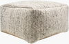 Derby Pouf, Ottoman by Surya, 24" width x 14" height thumbnail