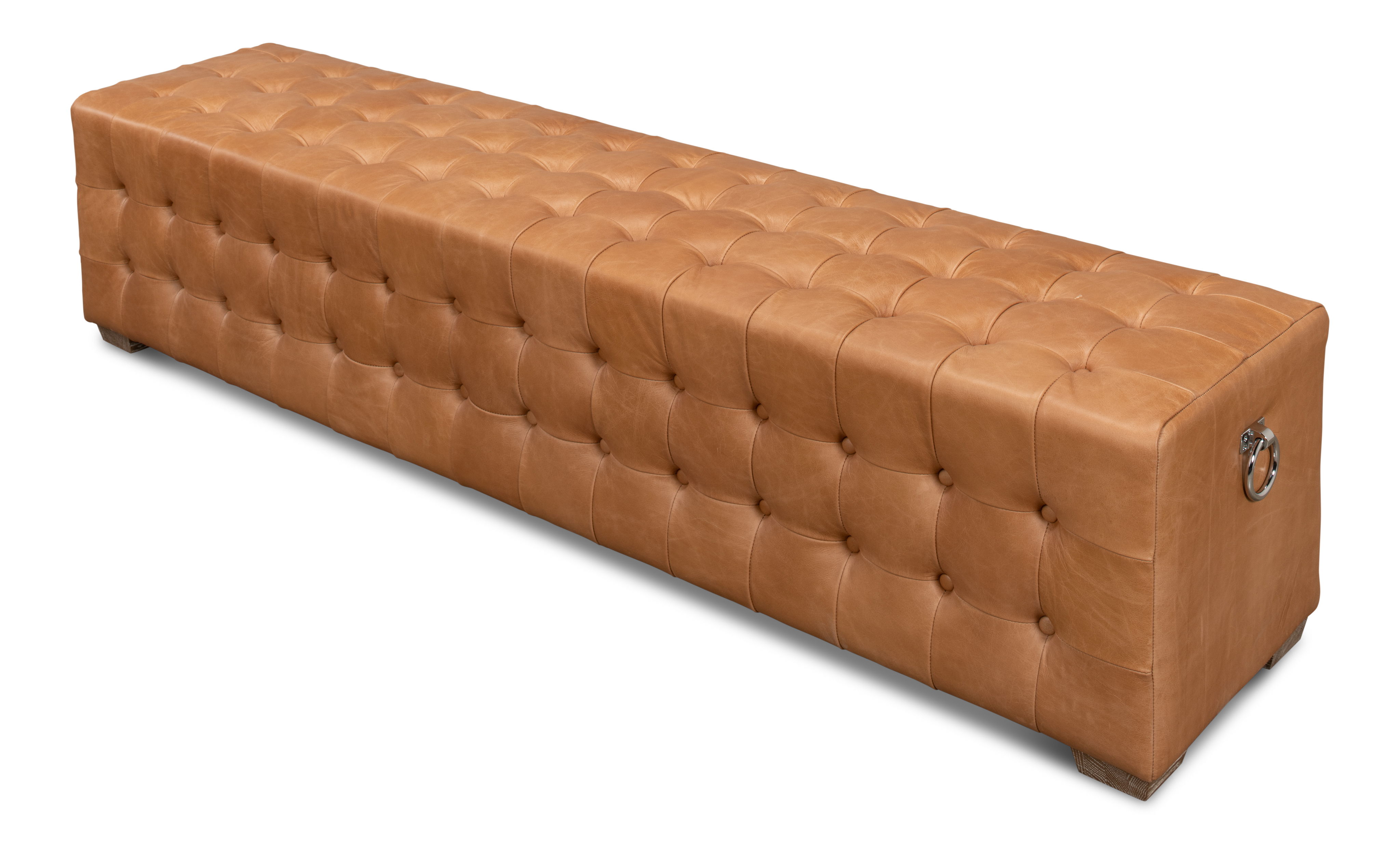 Beam Bench Tufted Leather large image 