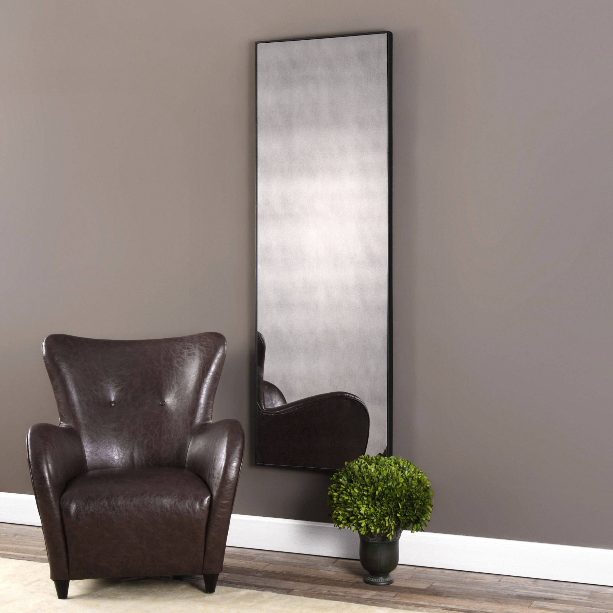 Burwell Oversized Antiqued Mirror large image 