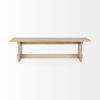 Aida 18H Light Brown Wood Dining Bench thumbnail 3