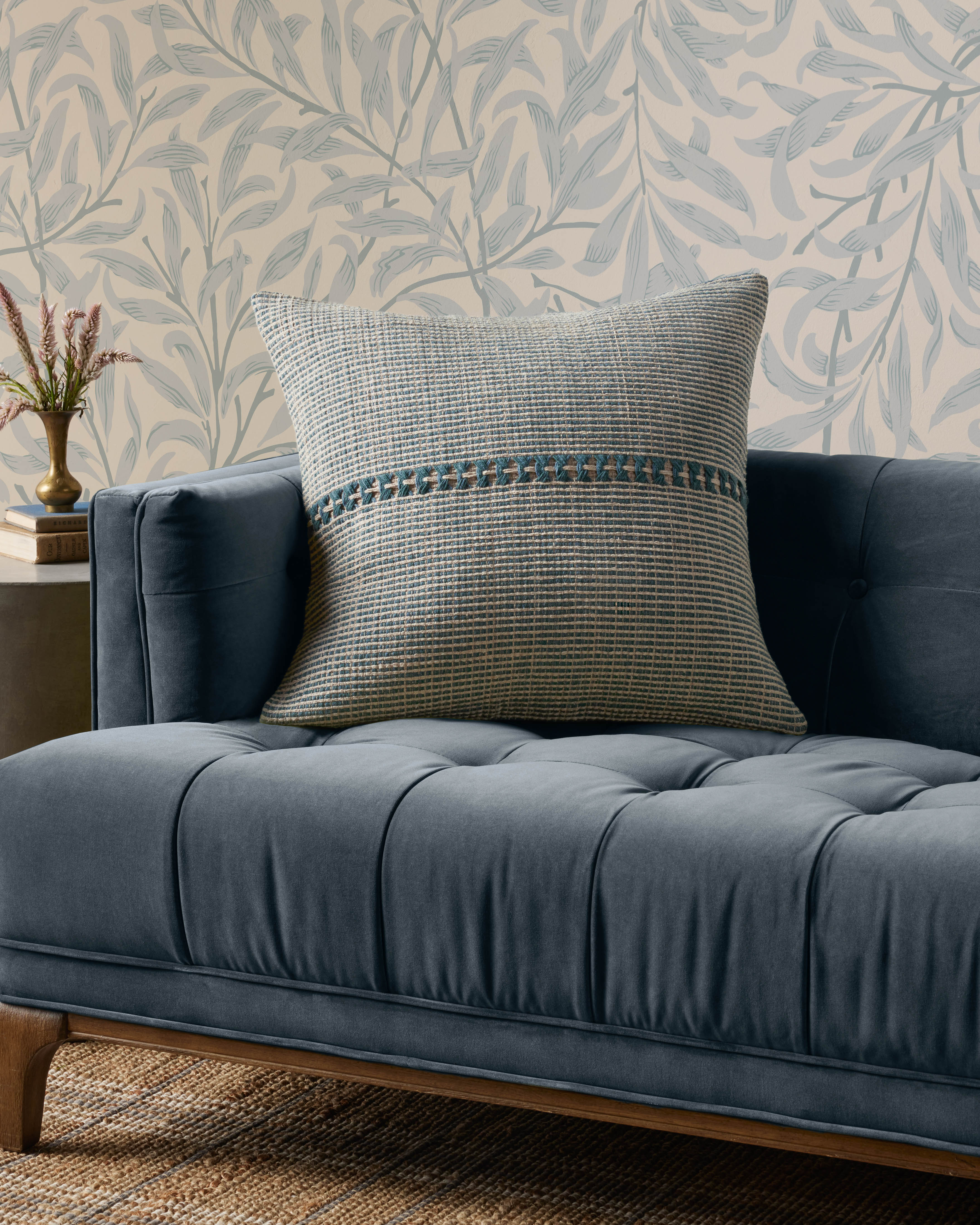 Chris Loves Julia x Loloi Harvey Pillow, Decorative Pillow, 22" length x 22" width View 3