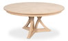 Casual Jupe Dining Table Bleached Oak M, by Sarreid, 4'7" length x 4'7" width x 2'6" height thumbnail 2