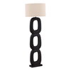 Kelvin Floor Lamp Black, by Dovetail, 20" width x 62" height x 20" diameter x 20" depth thumbnail 1