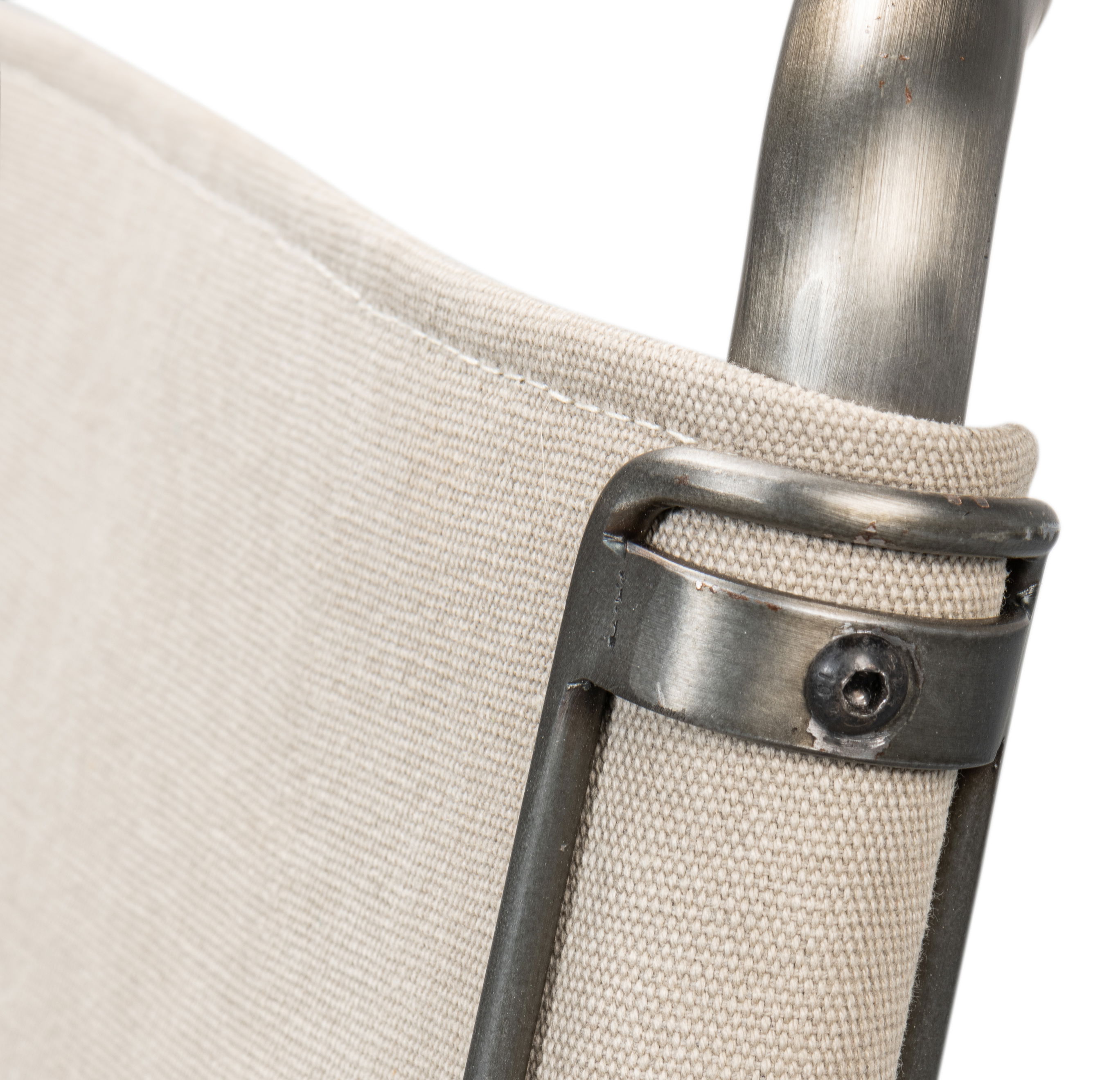 Patton Canvas Field Chair, Dining Chair by Sarreid, 20" length x 24" width x 34" height View 5